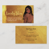 日焼けサロンのスローガンの名刺 名刺 (正面/裏面)