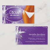 日焼けサロンの名刺 名刺 (正面/裏面)