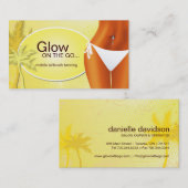 日焼けサロンの名刺 名刺 (正面/裏面)