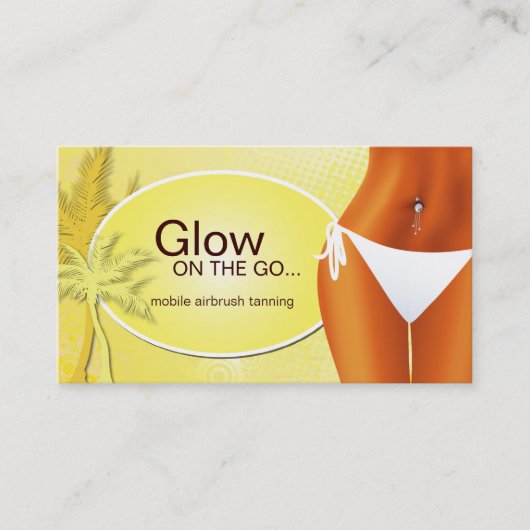 日焼けサロンの名刺 名刺 (正面)