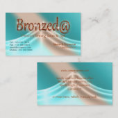 日焼けサロンの夏の水の青銅 名刺 (正面/裏面)