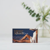 日焼けサロン、スパ名刺 名刺 (スタンド正面)