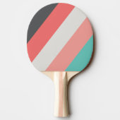 日焼けサンゴはっきりしたストライプの 卓球ラケット (裏面)