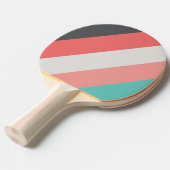 日焼けサンゴはっきりしたストライプの 卓球ラケット (正面アングル)