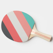 日焼けサンゴはっきりしたストライプの 卓球ラケット (横)