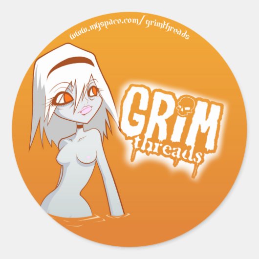 日焼けステッカー ラウンドシール (正面)