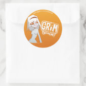 日焼けステッカー ラウンドシール (バッグ)