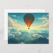 日焼けバルーンライド ポストカード (正面/裏面)