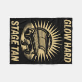 日焼けベッドグロー懸命競合他社フィットネスファンタン フリースブランケット (正面(横))