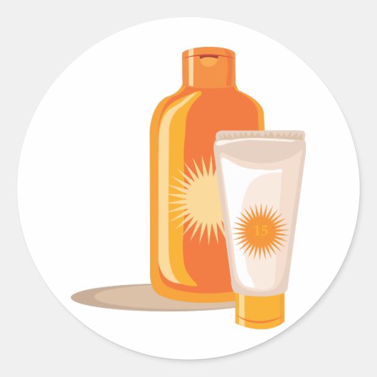 日焼けローション ラウンドシール (正面)