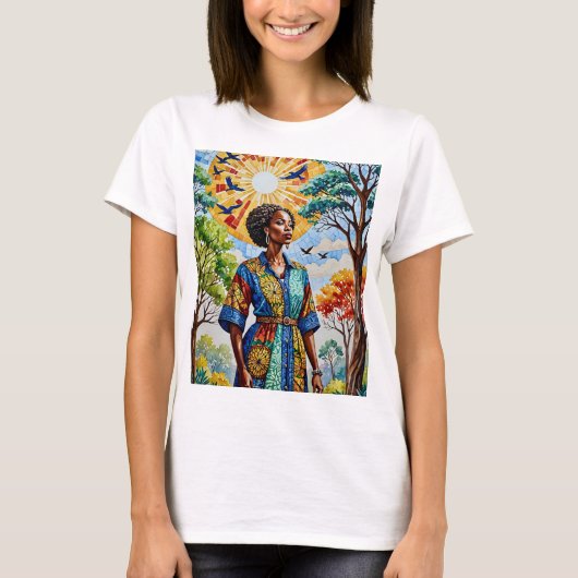 日焼け強度Tシャツティー鮮やかアート Tシャツ (正面)