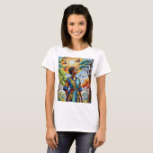 日焼け強度Tシャツティー鮮やかアート Tシャツ (正面フル)