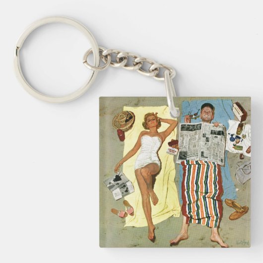 日焼け止めか。 キーホルダー (正面)