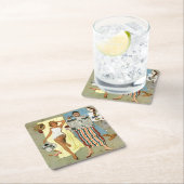 日焼け止めか。 スクエアペーパーコースター (インサイチュ)