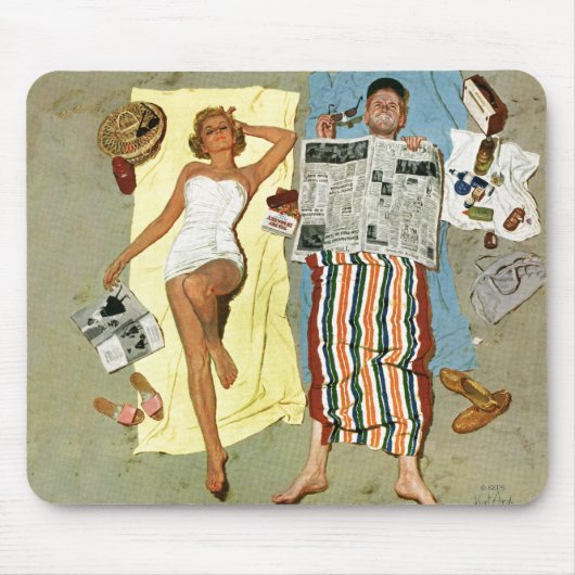 日焼け止めか。 マウスパッド (正面)