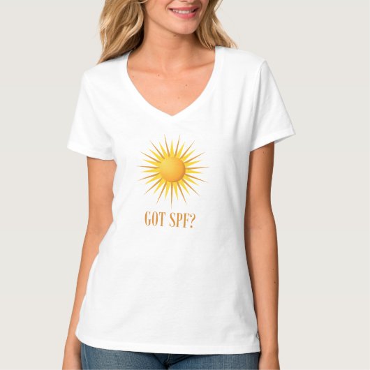 日焼け止めしていますか? Tシャツ (正面)