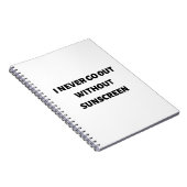 日焼け止めを使わずに外出することはない ノートブック (右側)