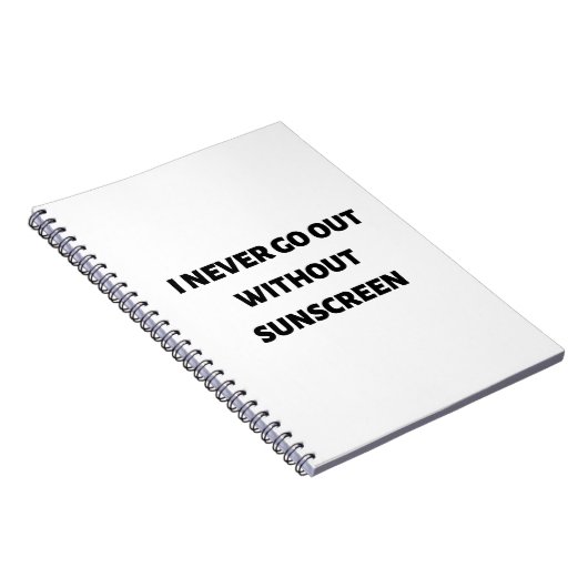 日焼け止めを使わずに外出することはない ノートブック (右側)