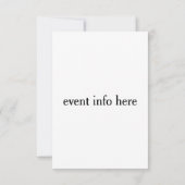 日焼け止め人魚 招待状 (裏面)