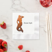 日焼け止め人魚 縁ありカクテルナプキン (インサイチュ)