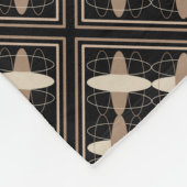 日焼け止め黒 フリースブランケット (角)