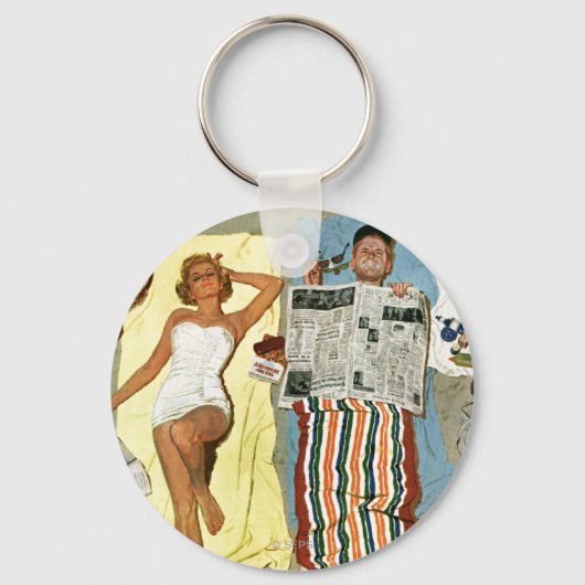 日焼け止め？ キーホルダー (正面)