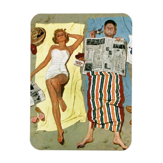 日焼け止め？ マグネット (縦)