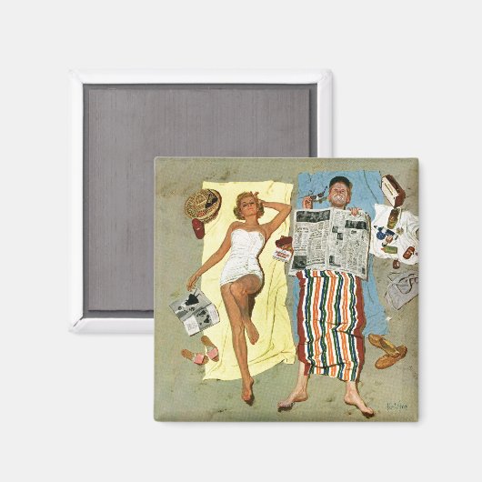 日焼け止め？ マグネット (正面/裏面)