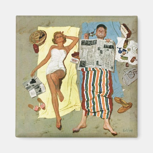 日焼け止め？ マグネット (正面)