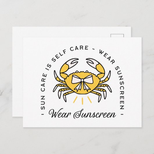 日焼け止めSpf皮膚科気に学者自己の太陽のアラーム ポストカード (正面/裏面)