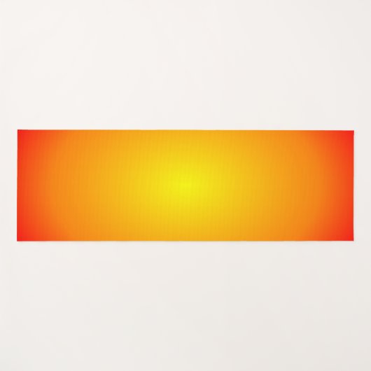 日焼け赤オレンジ金ゴールド黄色の高揚色 ヨガマット (正面(横))