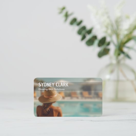 日焼け 名刺 (スタンド正面)