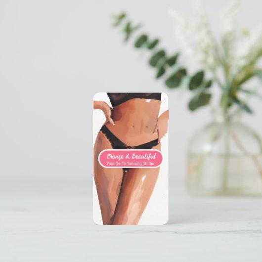 日焼け 名刺 (スタンド正面)