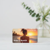 日焼け 名刺 (スタンド正面)