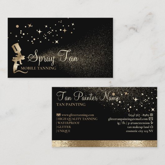 日焼け 名刺 (正面/裏面)