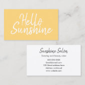 日焼け/美しいサロンミニマモダンリスト企業  名刺 (正面/裏面)