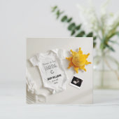 日照おもしろい妊娠の発表 招待状 (スタンド正面)