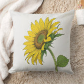 日照りヒマワリ クッション (ブランケット)