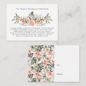 日照りフローラ |折り返し表示なしシャワー挿入 エンクロージャーカード (正面/裏面)