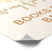 日照をテーマにしたベビーシャワー標識用の本 ポスター (角)