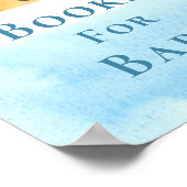 日照をテーマにしたベビーシャワー標識用の本 ポスター (角)