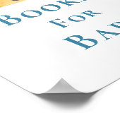 日照をテーマにしたベビーシャワー標識用の本 ポスター (角)