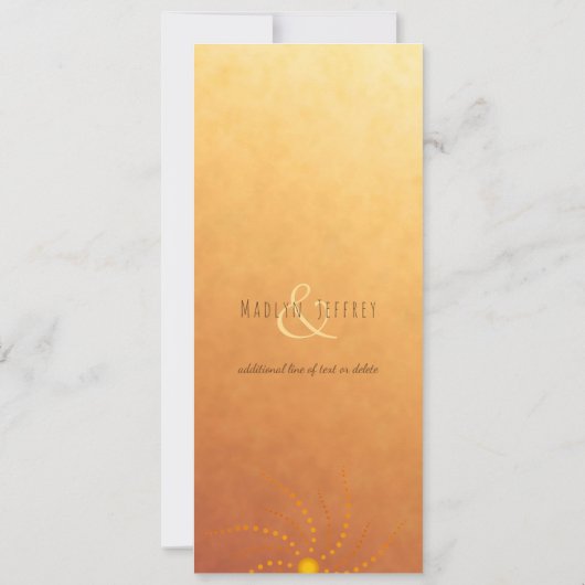 日照グラデーション網曼荼羅の夕焼け 招待状 (裏面)