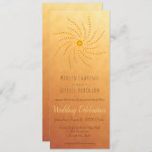 日照グラデーション網曼荼羅の夕焼け 招待状 (正面/裏面)