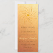 日照グラデーション網曼荼羅の夕焼け 招待状 (正面)