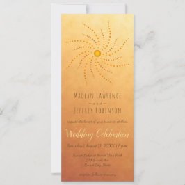 日照グラデーション網曼荼羅の夕焼け 招待状