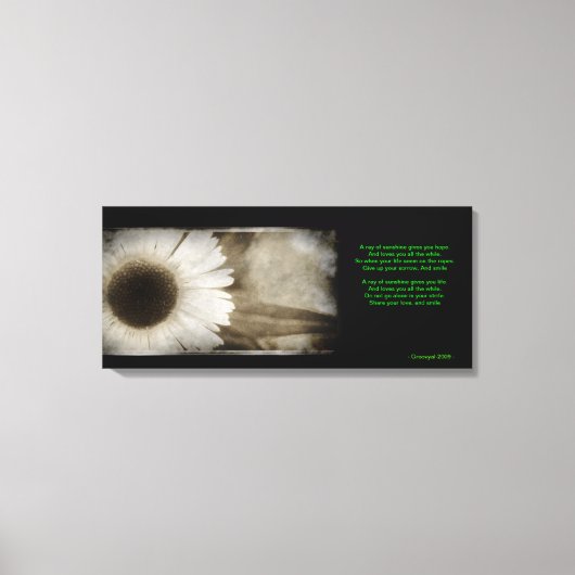 日照付/詩 キャンバスプリント (正面)