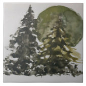 日照前のグーアッシュ松 タイル (正面)