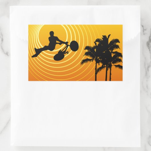 日照周期 長方形シール (バッグ)