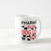 日犬の恋人による薬剤師 コーヒーマグカップ (正面右)